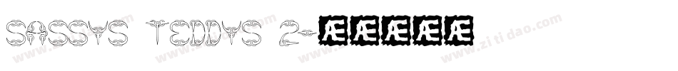 Sassys Teddys 2字体转换